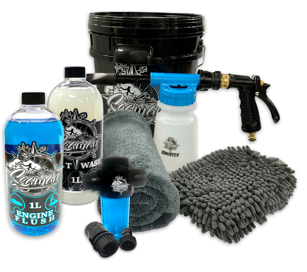 Seaman Squirter - Love Me, Buff Me Package With Engine Flush Kit